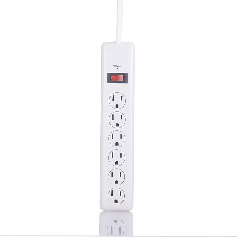 10FT US Power strip со заштита од пренапони и заштита од преоптоварување